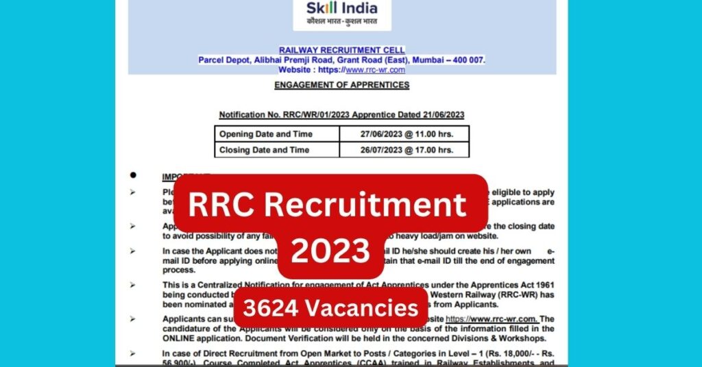 RRC Recruitment 2023
