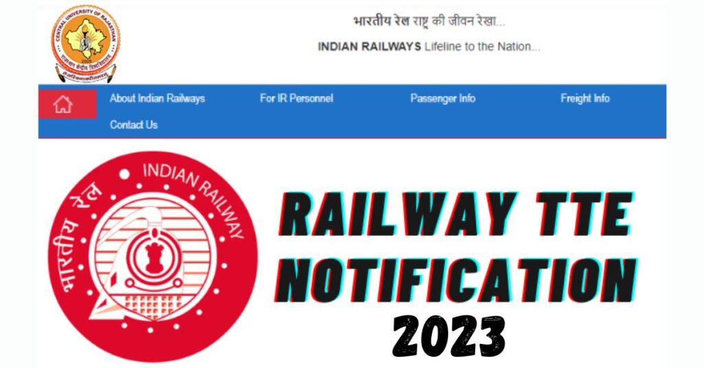 Railway TTE Notification 2023