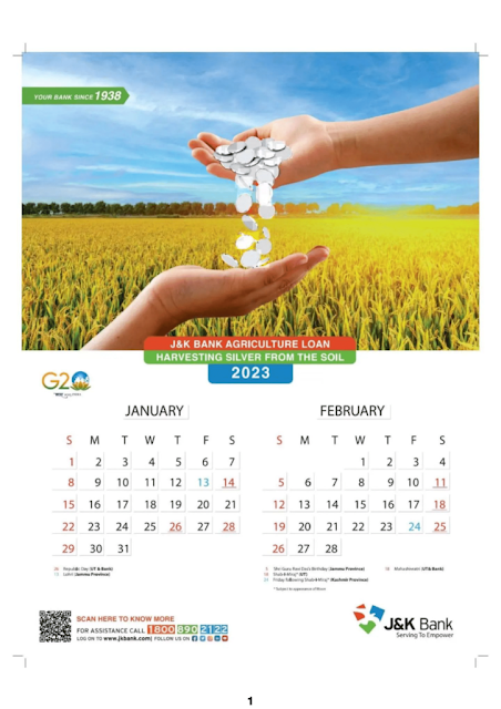 JKBANK-Calendar-Jan-FEB-2023