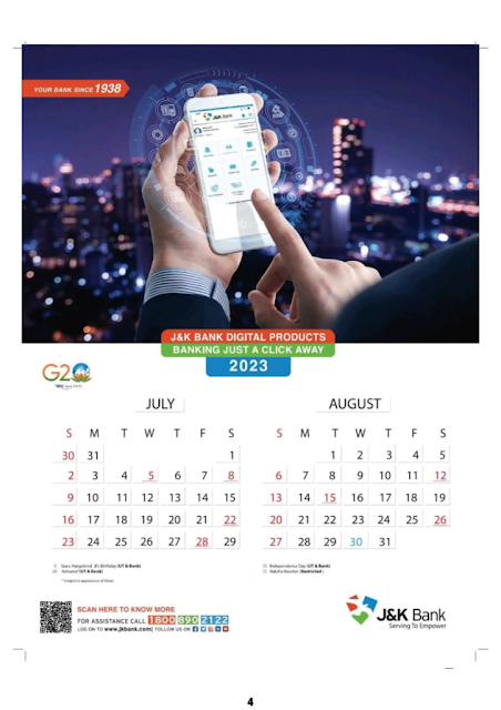 JKBANK-Calendar-July-August-2023