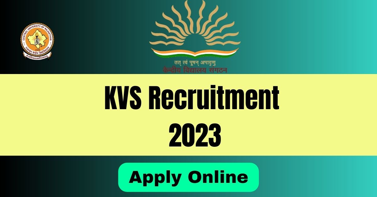 KVS Recruitment 2023 Notification Pdf