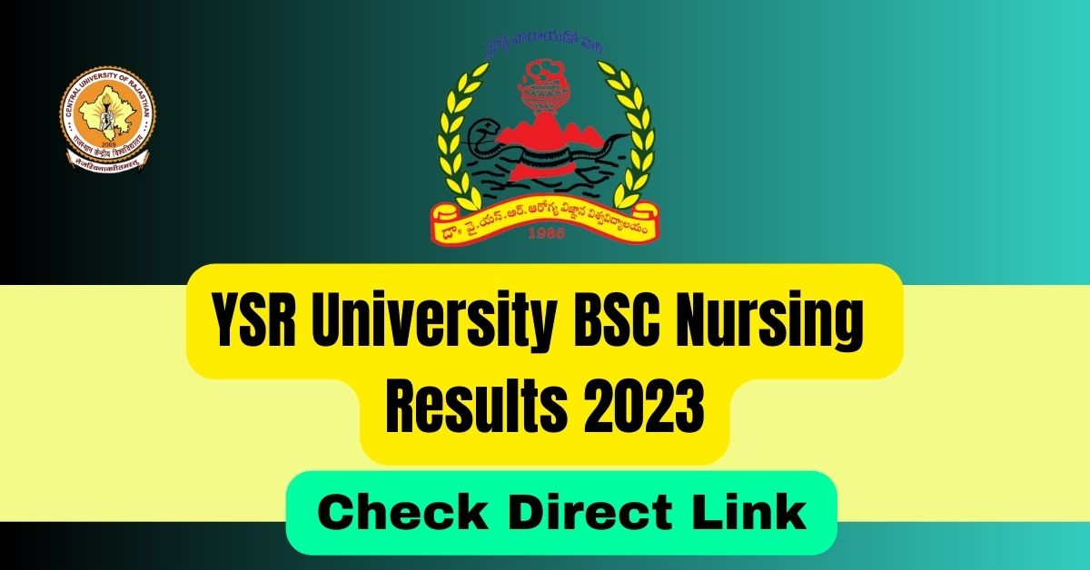 YSR University BSC Nursing Results 2023