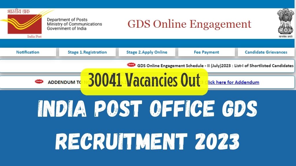 Post Office GDS Recruitment 2023